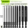 TLEEP 22Pcs Allen Wrench Drill Bit Set 5/16-5/64 1.5MM-12MM, 100MM