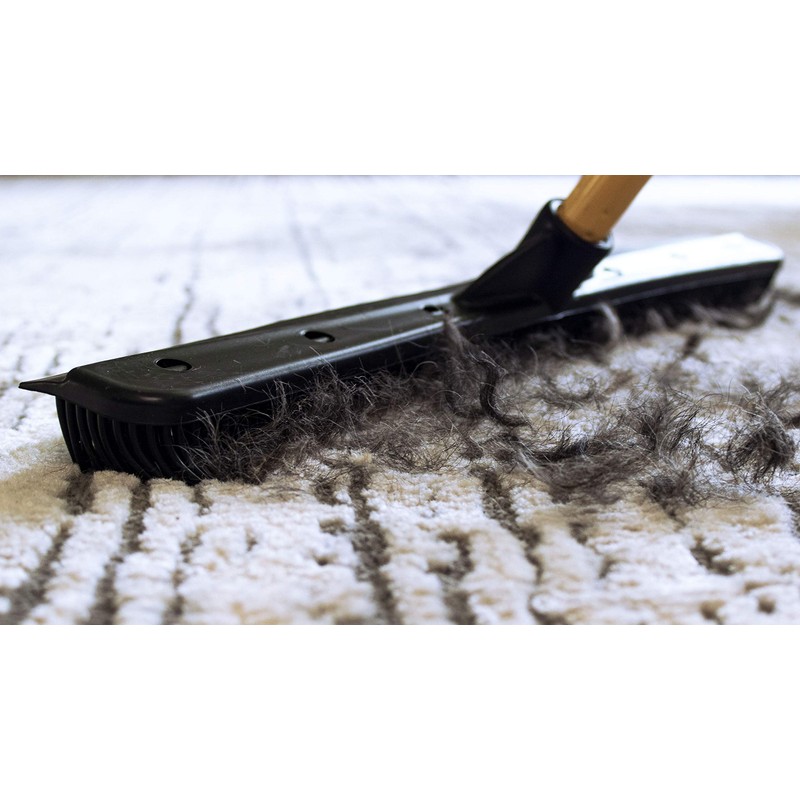FURemover Pet Hair Rubber Broom 2-Piece Set containing Original and