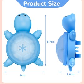 Editbar Pack of 2 Kids Scooter Light - Colourful LED Tortoise Light for Kids Scooter, IPX5 Waterproof Backpack Light with 3 Light Modes, Vibration Sensor, LED Warning Light for Helmet, Hiking Stick