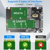 CERRXIAN M.2 NGFF SSD & MSATA SSD to 2.5"" SATA