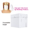 Huoshange Tall Cake Boxes for Tier Cakes,8X8X10 Inch [4Pack ]