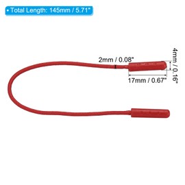 PATIKIL Zipper Pulls Replacement, 15 Pack Extension Cord Handle Fix Tab Tag Extender for Luggage Backpacks, Jackets, Handbags Red