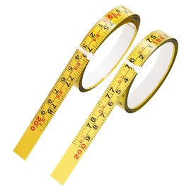 2Pcs Steel Self-Adhesive Measuring Tape, Imperial & Metric Tape Measure Sticker Ruler, Left To Right and Right To Left Stick on Tape Measure for Workbench, Woodworking, Saw & Drafting, 200cm / 78 Inch