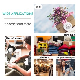 Stitch Gun for Clothes, Micro Tagging Gun Kit for Clothing with 5 Fine Needles - 500 Black & 500 White Micro Fasteners, Mini Stitch Tag Gun for Home Quick Stitch Sewing Gun with Tape Measure