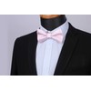 HISDERN Bow Tie Men's Already Tied Adjustable Bow Plain Paisley