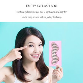 OHPHCALL False Eyelash Storage Case Travel Lash Organizer with Clear Window Lightweight Lash Box for Makeup Artists and Personal Use