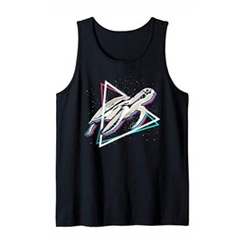Geometric Triangle Cute Pet Ocean Animal Sea Turtle Tank Top