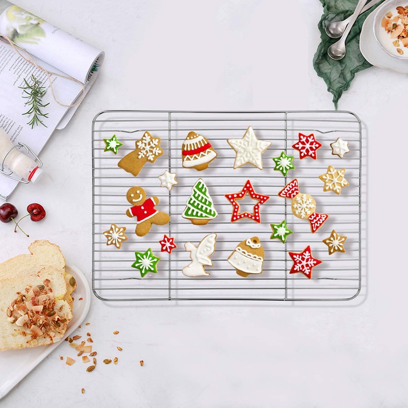 TeamFar Baking Tray and Rack Set, Stainless Steel Baking Pan