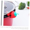WOONEKY 6pcs Pepper Shaped Boil Lifters Heat-Resistant Pot Spill Stoppers