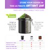 SafeDelux Smell Proof Jar with UV Protection, Airtight Glass Container,