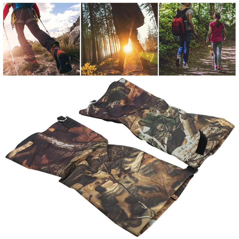 2Pcs/Set Outdoor Waterproof Snow Gaiters Camouflage High Legging Cover Boot