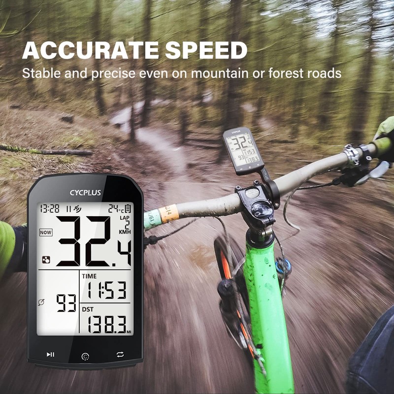 CYCPLUS GPS Bike Computer Waterproof Bicycle Speedometer and Odometer ANT+
