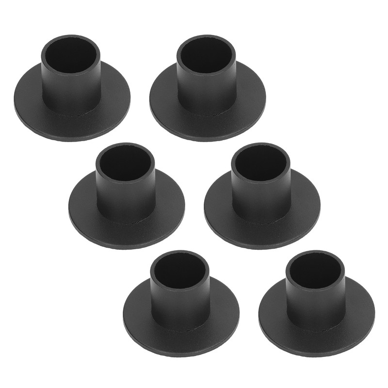 6Pcs Black Taper Candle Holder Matte Candle Candlestick Holder Stand