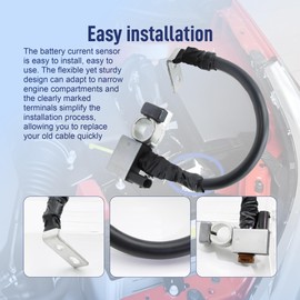 Battery Current Sensor Assy Fit For Honda Odyssey 2011-2013 Acura TL 2012-2014 Acura TLX 2015-2017 Replace 32600-TK8-A04 32600-TK8-A02 32600-TK8-A03 32600-TK8-A01 32600TK8A04 32600TK8A02 32600TK8A03