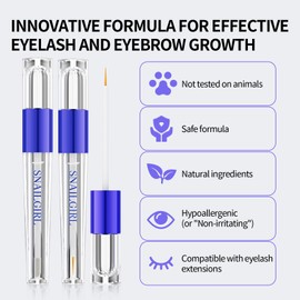 Eyelash and Eyebrow Serum Set Nourishing Lash & Brow Serum for Thicker Longer Lashes and Brows