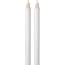 2 Pieces White Nail Pencil Nail Whitening Pencils French Art Manicure Pen DIY Dot Line Pattern Nail Art Supplies Nail Design