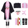 Anime Costume Accessories Set for Adult (Pink, L)