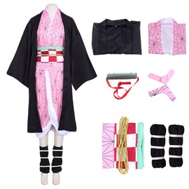 Anime Costume Accessories Set for Adult (Pink, L)