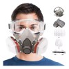 Mascarilla de Media Cara YHDM 6200 con Gafas para Pintura