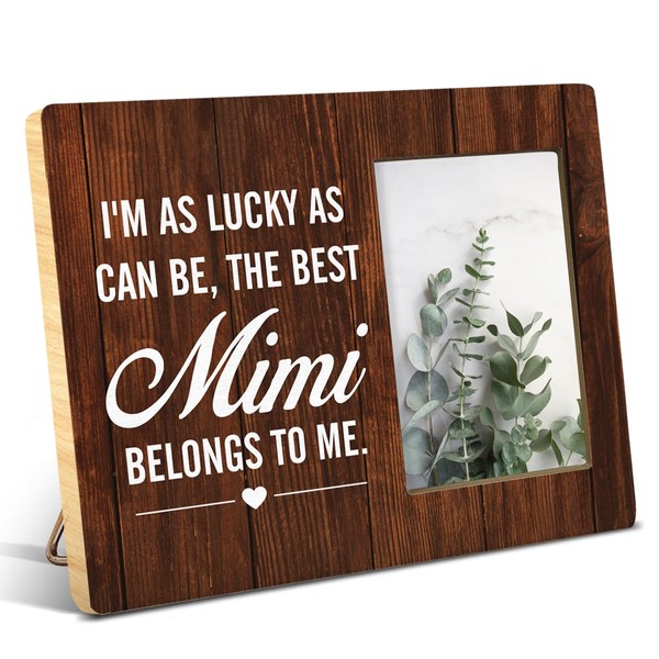 NGAEAK Mimi Gifts From Grandchildren Granddaughter Grandson, Best Mimi Wood