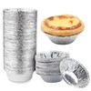 MICALOR 100 PCS Mini Pie Pans, Aluminum Foil Disposable Egg
