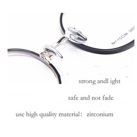 Screw-on Ceramics Nose Pads,Symmetrical Nosepad + Glasses Nose Pads Screwdriver for Eyeglasses Sunglass,13mm,1 pair (Silver)