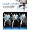INAVAMZ 2.5GPM Shower Heads with Handheld Spray Combo: 7.2" Rainfall