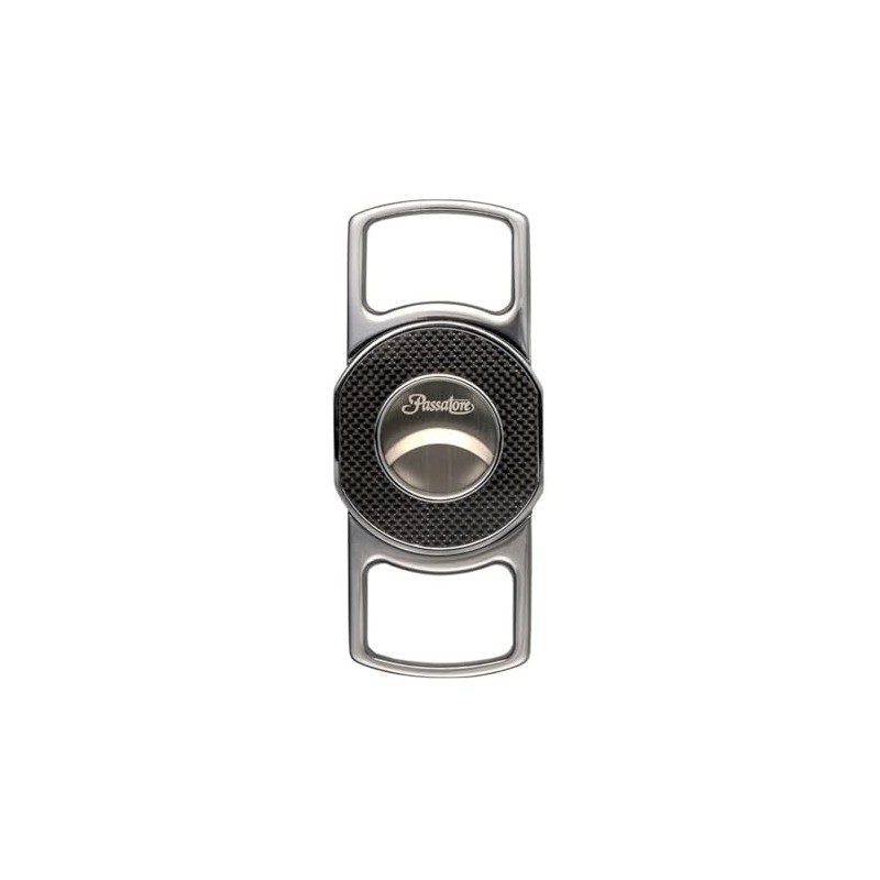 Passatore 2 Blade Chrome Carbon Black Cigar Cutter
