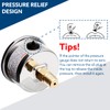 SENCTRL 0-60 Psi Fuel Pressure Gauge, 1-1/2" Dial Size, 1/8"