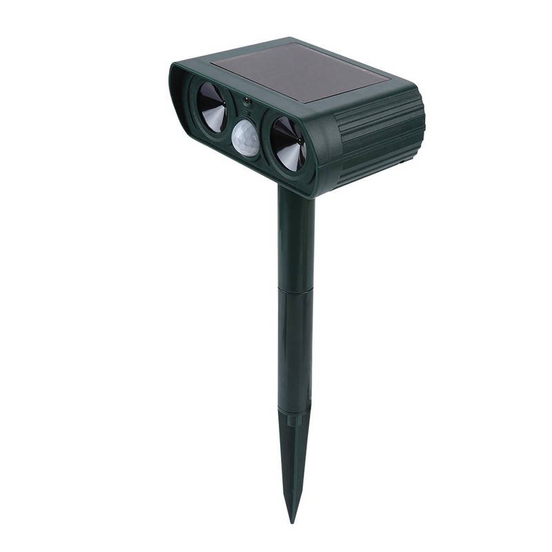 Solar Infrared Burst Ultrasonic Sound Animal Repeller Drive Cat Dog