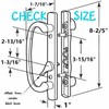 Teilmix Offset Sliding Patio Door Handle Replacement with Zinc Diecast
