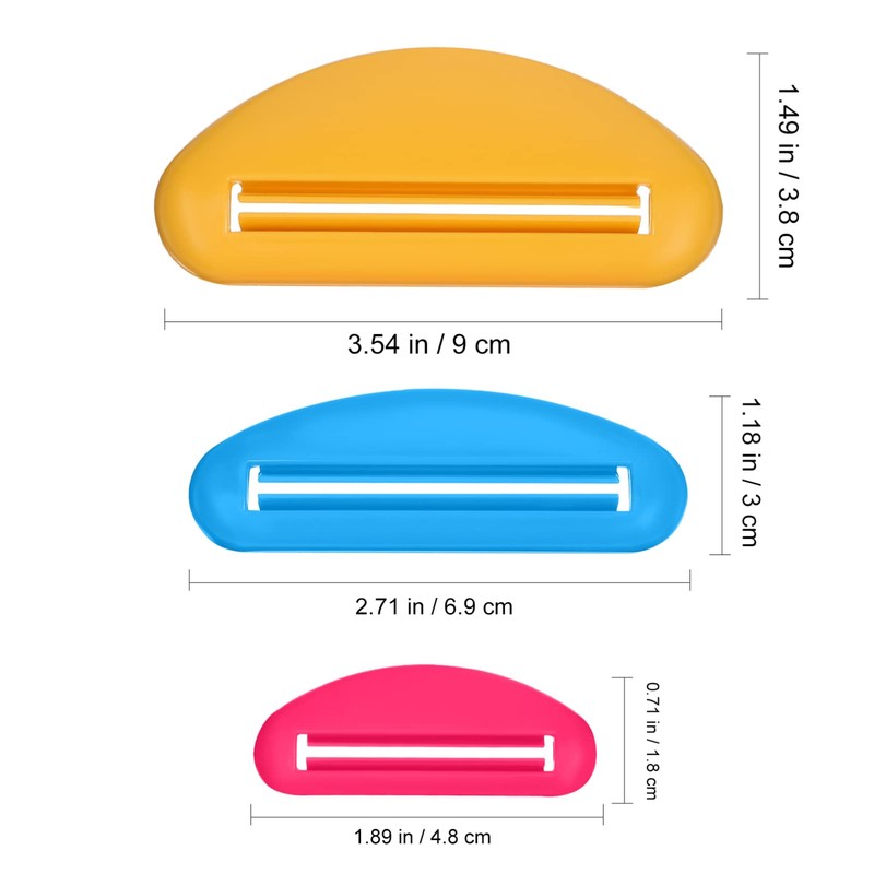 Ipetboom 18Pcs Toothpaste Squeezer Ergonomic Tube for Toothpaste Creams Multipurpose