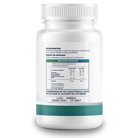 NAIMA Citrato de Magnesio y Glicinato de Magnesio 100 Cápsulas | Suplemento Alimenticio | Ingredientes Naturales | Alta Absorción | Energía y Bienesta