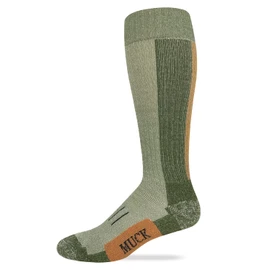 MUCK Boot Mens Merino Wool Heavyweight Over The Calf Seamless Toe Boot Socks 1 Pair Pack (as1, alpha, l, regular, regular)