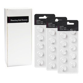 Hearing Aid Domes for Oticon Replacements, Oticon Minifit Double Vent Bass Domes (12 mm/3 Packs）, Universal Domes for Oticon Hearing Aid Supplies.