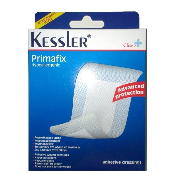 Kessler Adhesive Dressings Primafix with Silver Ion Coating 10x20cm, 4