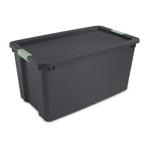 Sterilite 4 Pack 45 Gallon Wheeled Latch Tote, Stackable Plastic