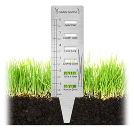 Grass Gauge，Stainless Steel Great Outdoor Grass Ruler Prune Plant Measuring Tools - Ultimate Lawn Tool (1)