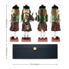 Clever Creations Platinum Scottish Bagpiper 14 Inch Traditional Wooden Nutcracker,
