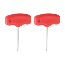 HARFINGTON 2pcs Torx Screwdriver T6 CR-V Steel T Handle Star Key Wrench for CNC Lather Tool Holder
