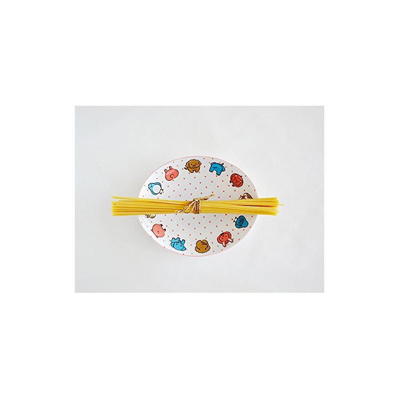 te-buruuxeai-suto Oval Plate Animal Love Girls Plate