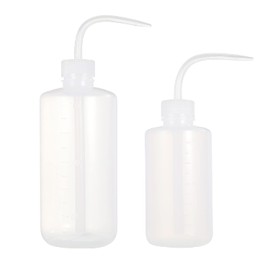 new star tattoo Wash Bottle,Squeeze Bottle,LDPE,250ML/8OZ and 500ml/16OZ 2pcs Medical Label Plastic Tattoo Green Soap Cleaning Washing Bottle (250ML+500ML)