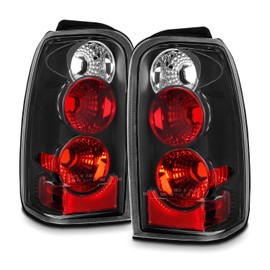 AKKON - For 1996-2002 Toyota 4Runner Base SR5 Limited Sport SUV JDM Black Tail Lights Lamps Pair
