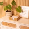 Rattan Napkin Holder Square, 7.5" x 7.5" x 2.5", Wicker