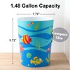 Allure Home Creation Fish Tails Plastic Wastebasket