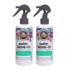 SO COZY SoCozy Swim 2-in-1 Leave In Conditioner Spray & Treatment for Kids Hair (8 Fl Oz, Pack Of 2) Protects & Repairs Pool, Sun & Salt Damaged Hair, Activated Charcoal, Vitamin B5 & Sunflower Seed Extract