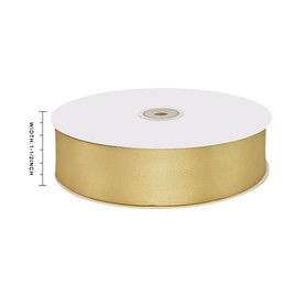 GTYBOVA 40mm x 45 Metres Double Sides Gold Satin Ribbon 1-1/200% Polyester Multiple Colors Available Ideal for Gift Wrapping Crafts Wedding Decor