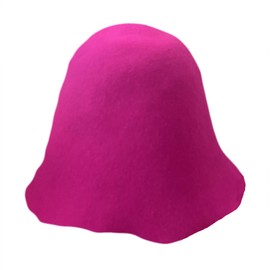Unisex Wool Hat Base Felt Cone Cloche Hood Millinery Hats DIY Fascinators Block Base Body Rose Pink