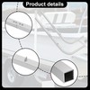 ECOTRIC One Pair Boat Trailer Square Guide On Poles Aluminum