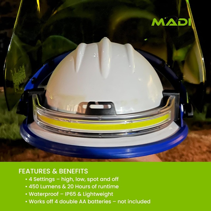 MADI Innovative Lineman Tools LED FR Head Light - Works